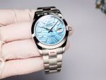 JH Factory Replica Rolex Oyster Perpetual Datejust Blue Dial Jubilee Band 8215 Automatic Watch 41mm